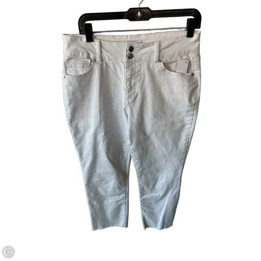 Jeans Straight By D Jeans In White Denim, Size: 10