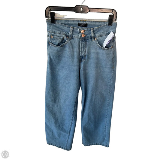 Jeans Wide Leg By Curve Appeal In Blue Denim, Size: 2