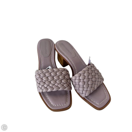 Sandals Heels Block By Bernardo In Purple, Size: 7