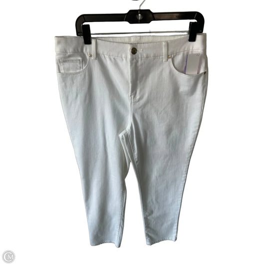 Jeans Jeggings By Chicos In White Denim, Size: 10