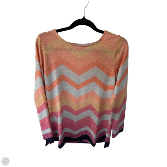 Sweater By Susan Graver In Orange & Pink, Size: Xxs