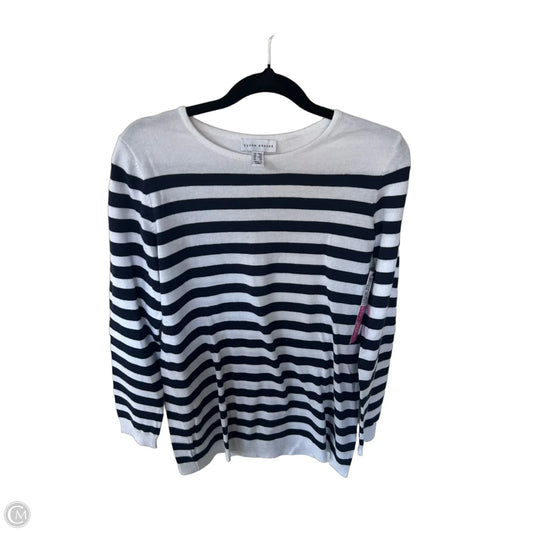 Sweater By Susan Graver In Blue & White, Size: Xxs