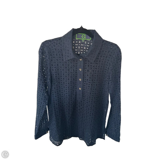 Top Long Sleeve By Cmc In Navy, Size: Xs