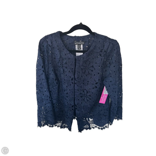 Blazer By Susan Graver In Navy, Size: Xxs