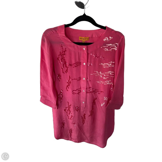 Tunic 3/4 Sleeve By Cmc In Pink, Size: Xs
