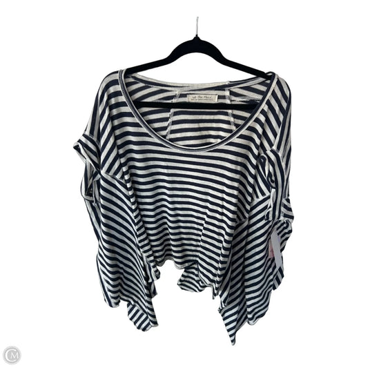 Top Short Sleeve By We The Free In Blue & Cream, Size: S