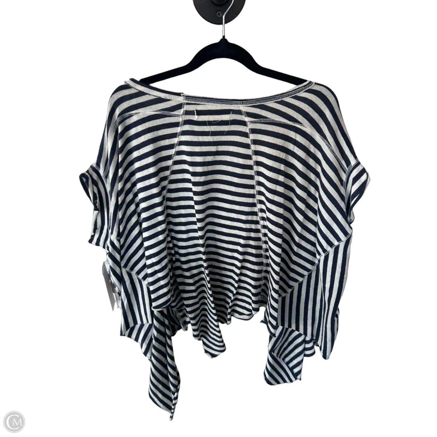 Top Short Sleeve By We The Free In Blue & Cream, Size: S