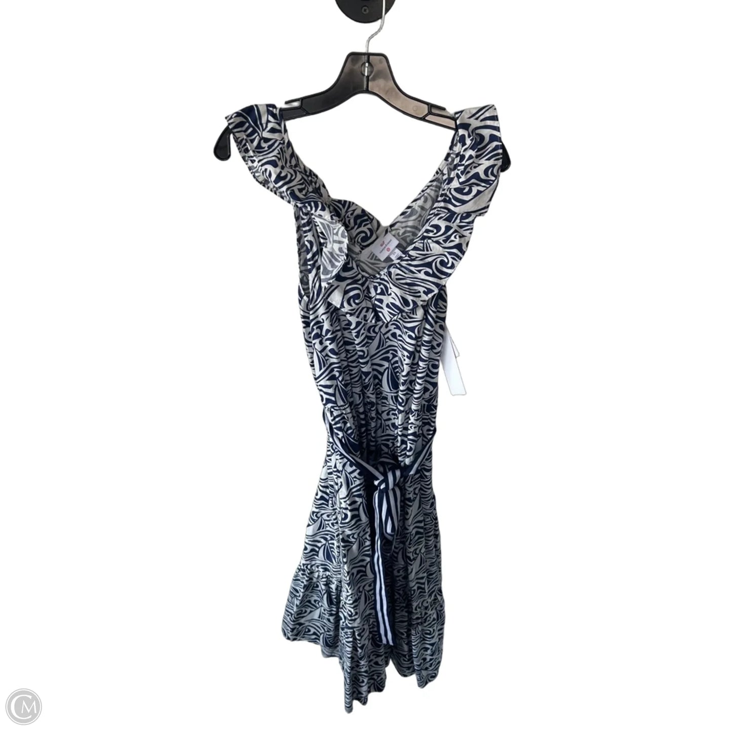 Dress Casual Midi By Vineyard Vines In Blue & White, Size: 2x