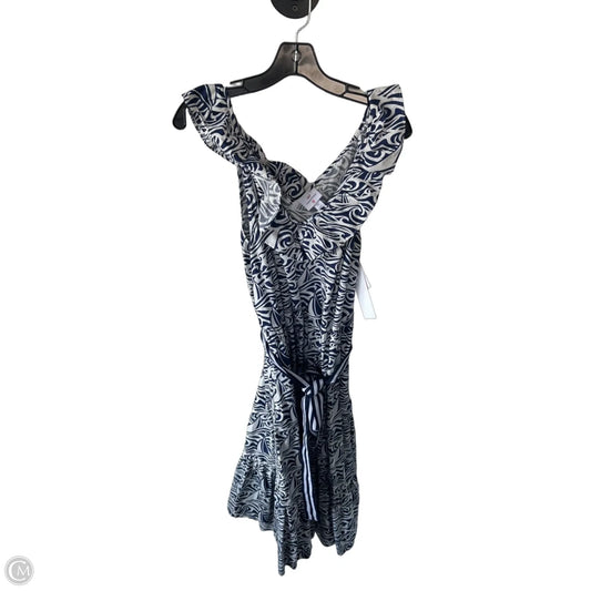 Dress Casual Midi By Vineyard Vines In Blue & White, Size: 2x
