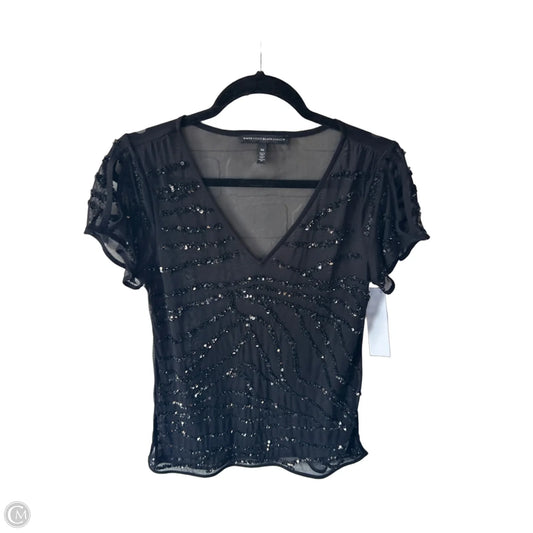 Top Short Sleeve By White House Black Market In Black, Size: Xs
