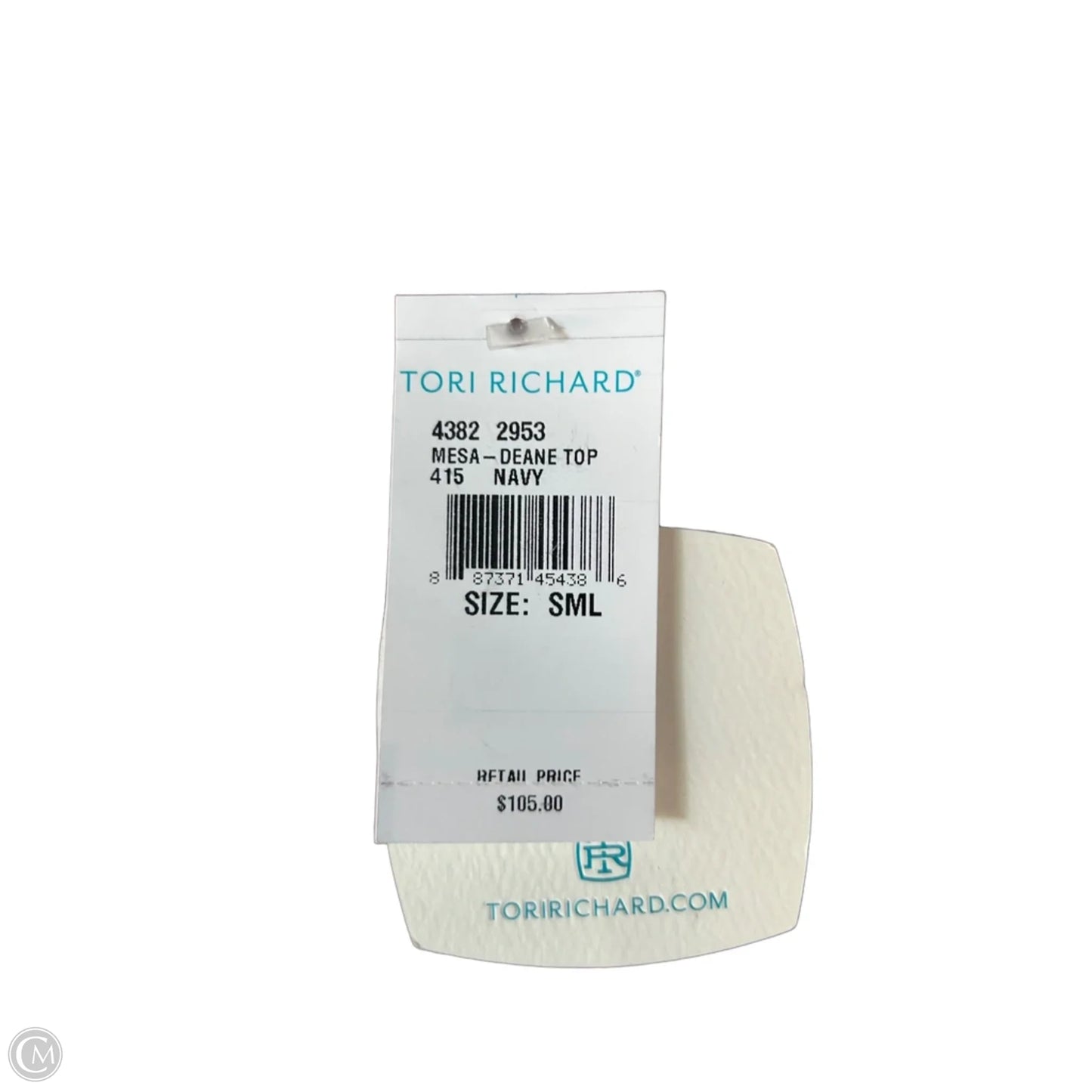 Top Sleeveless By Tori Richards In Blue & Orange, Size: S