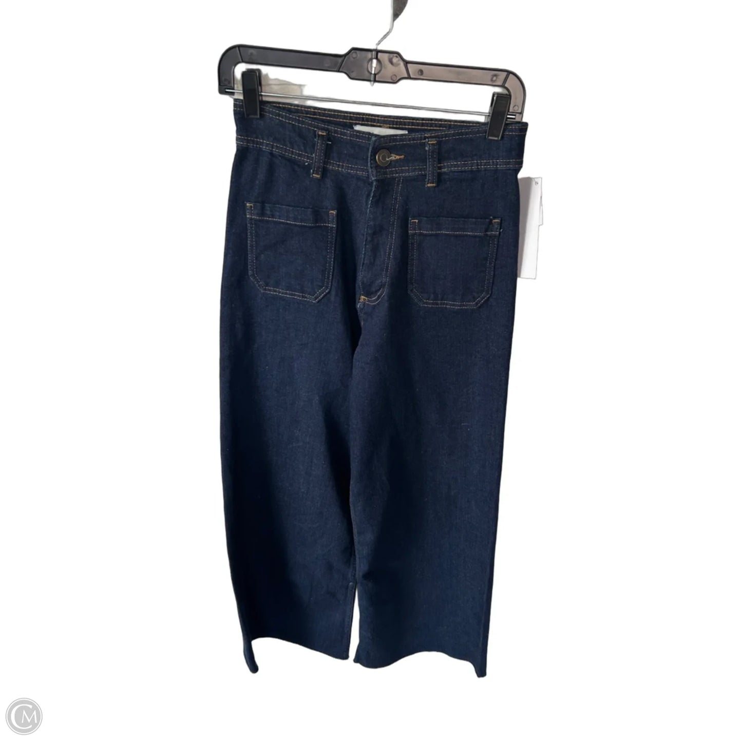 Jeans Wide Leg By Zara In Blue Denim, Size: 6