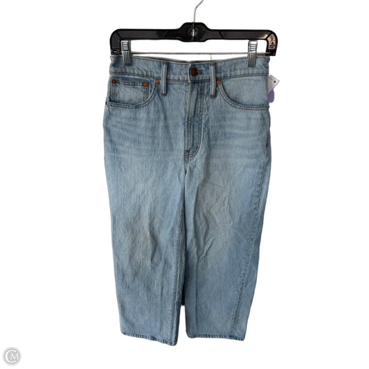 Jeans Wide Leg By Madewell In Blue Denim, Size: 2
