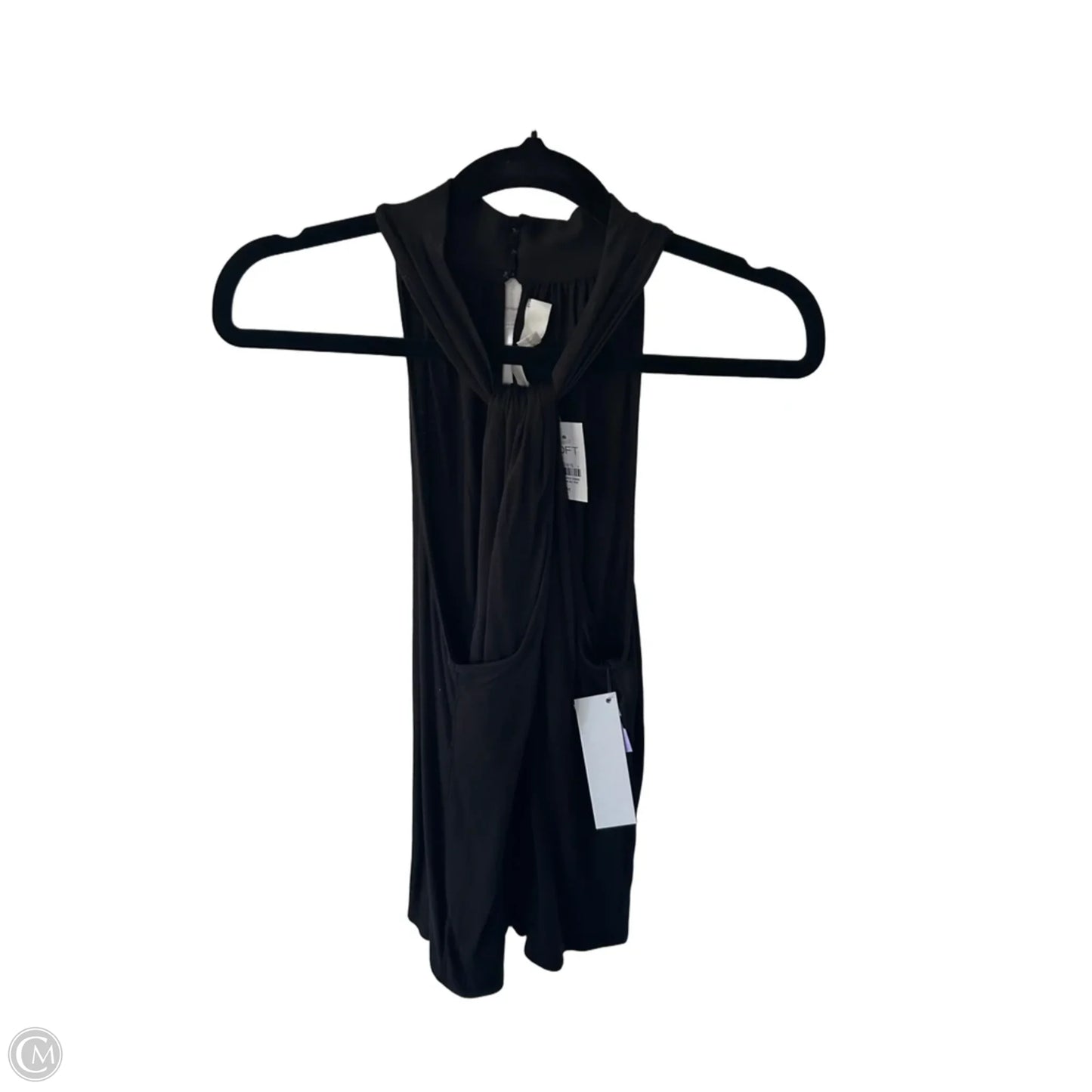Top Sleeveless By Loft In Black, Size: M