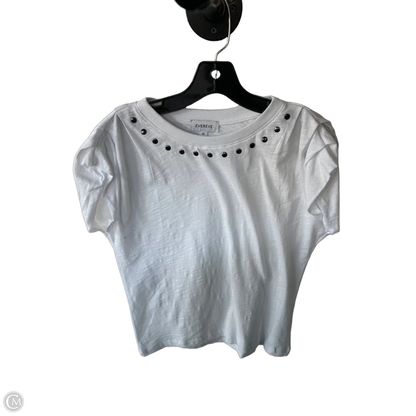 Top Short Sleeve By Evereve In White, Size: Xs