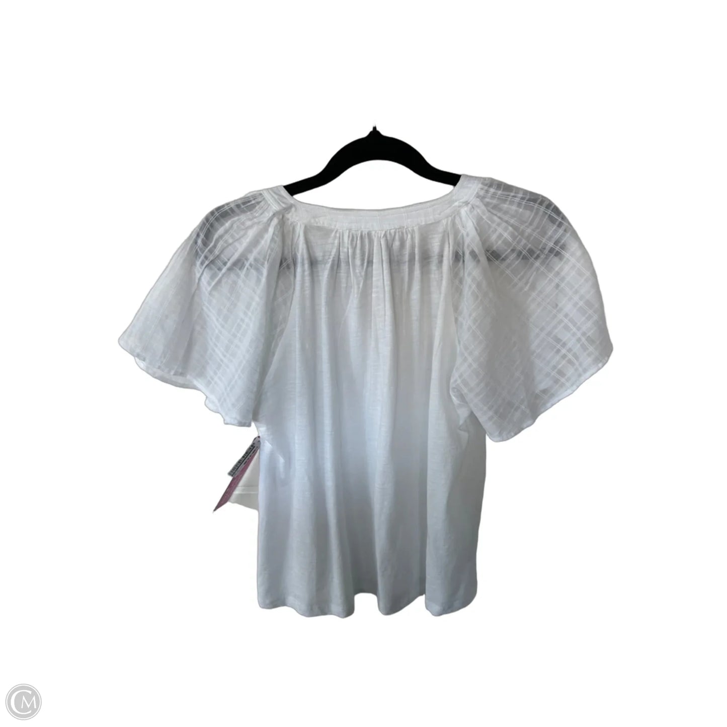Top Short Sleeve By Loft In White, Size: Xs
