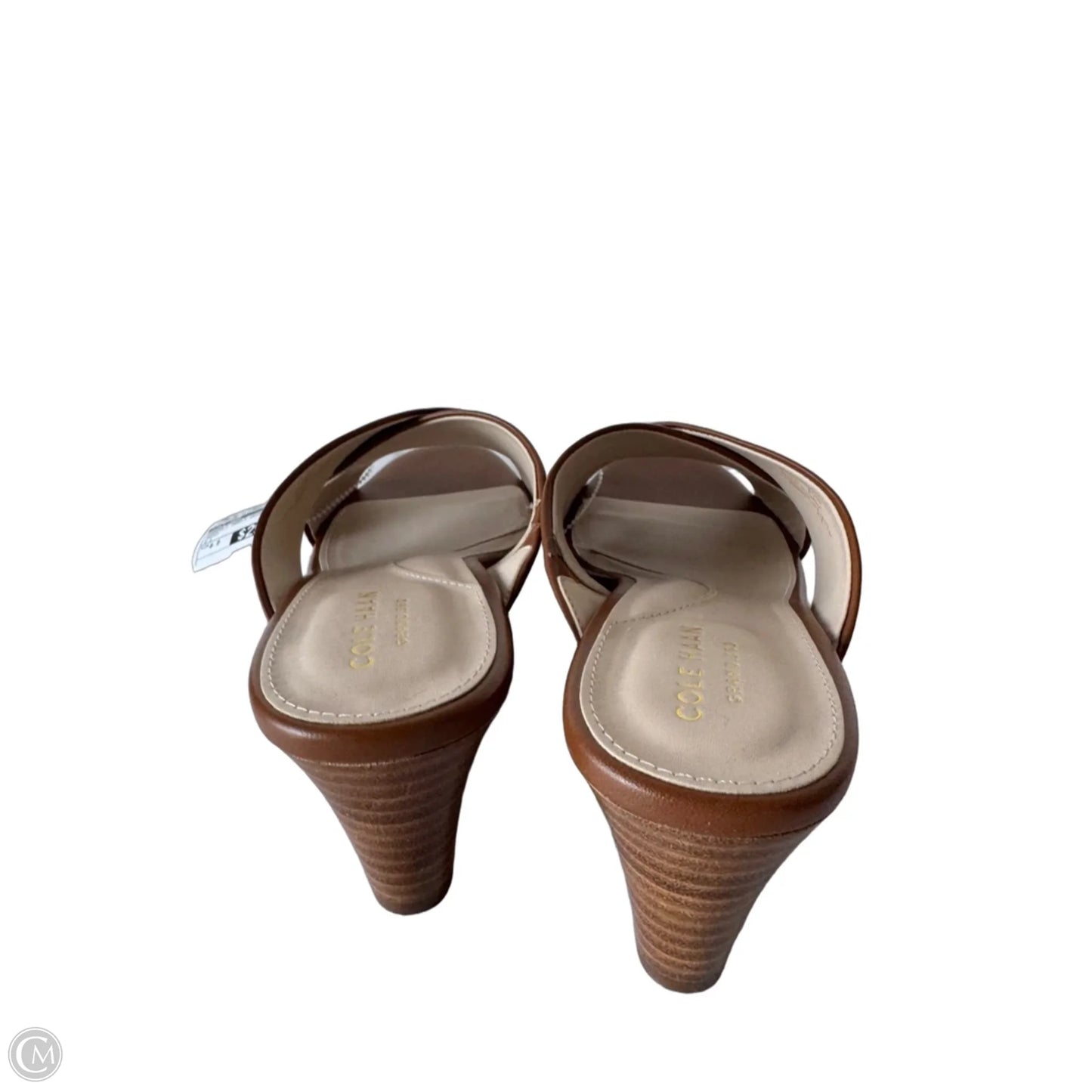 Sandals Heels Wedge By Cole-haan In Brown, Size: 8.5