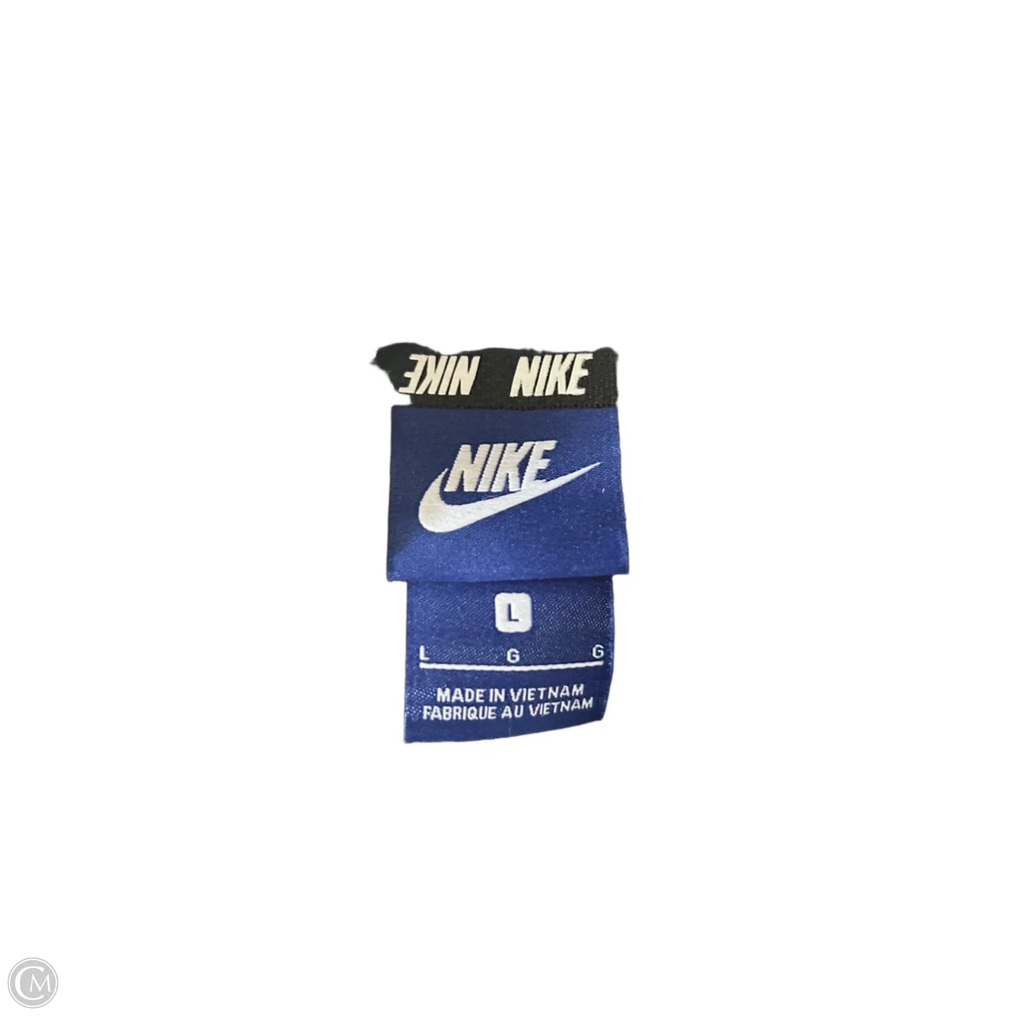 Athletic Jacket By Nike In Black, Size: L