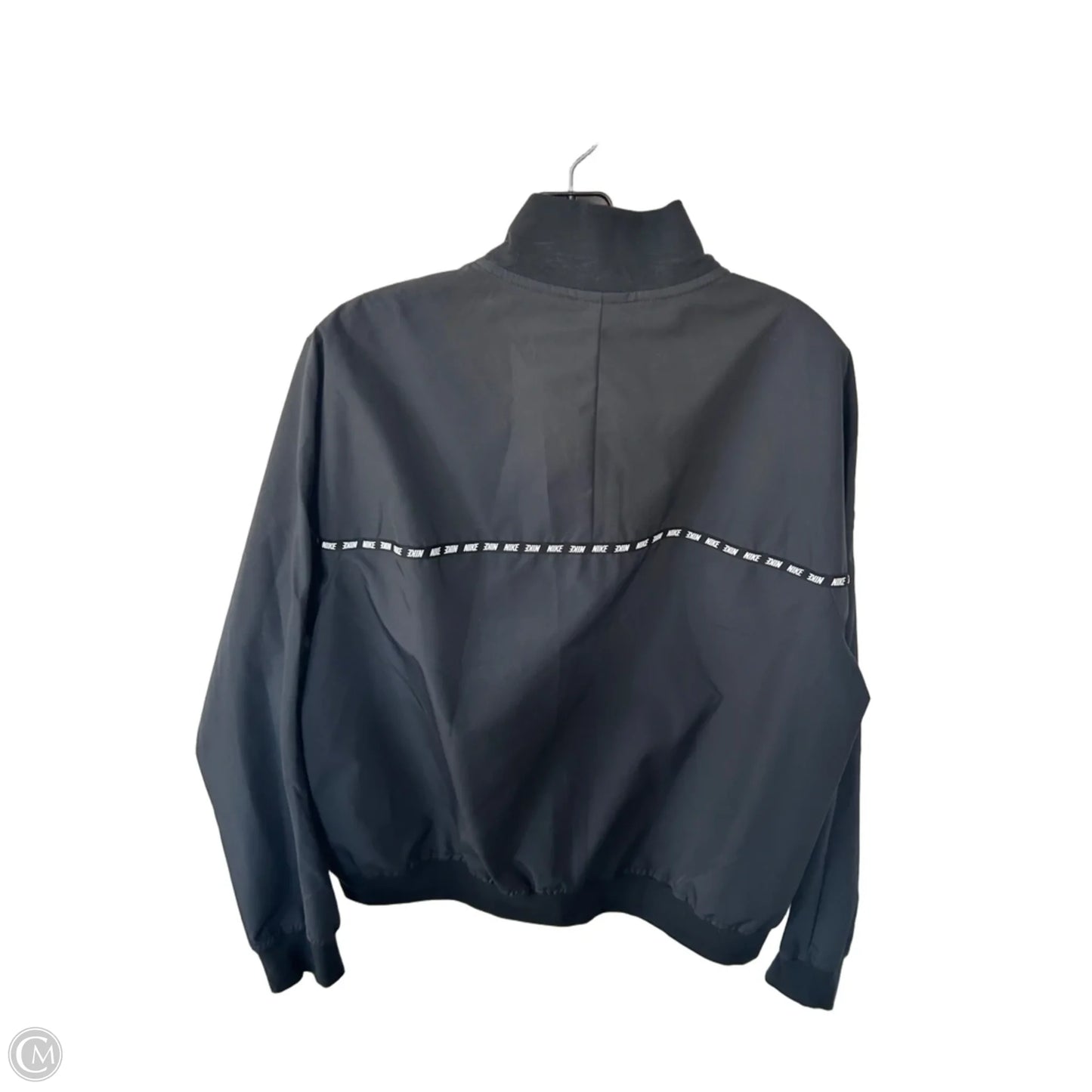 Athletic Jacket By Nike In Black, Size: L