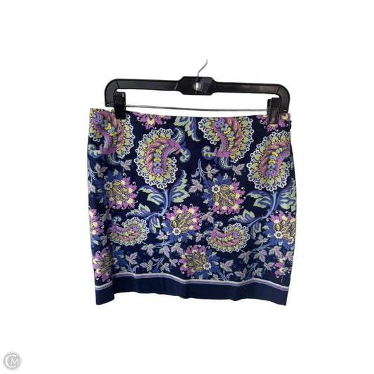 Skirt Mini & Short By Talbots In Blue & Purple, Size: 6p