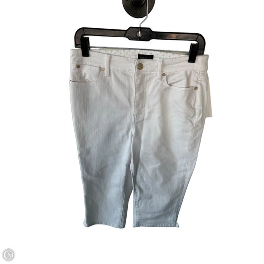 Jeans Cropped By Talbots In White Denim, Size: 6p