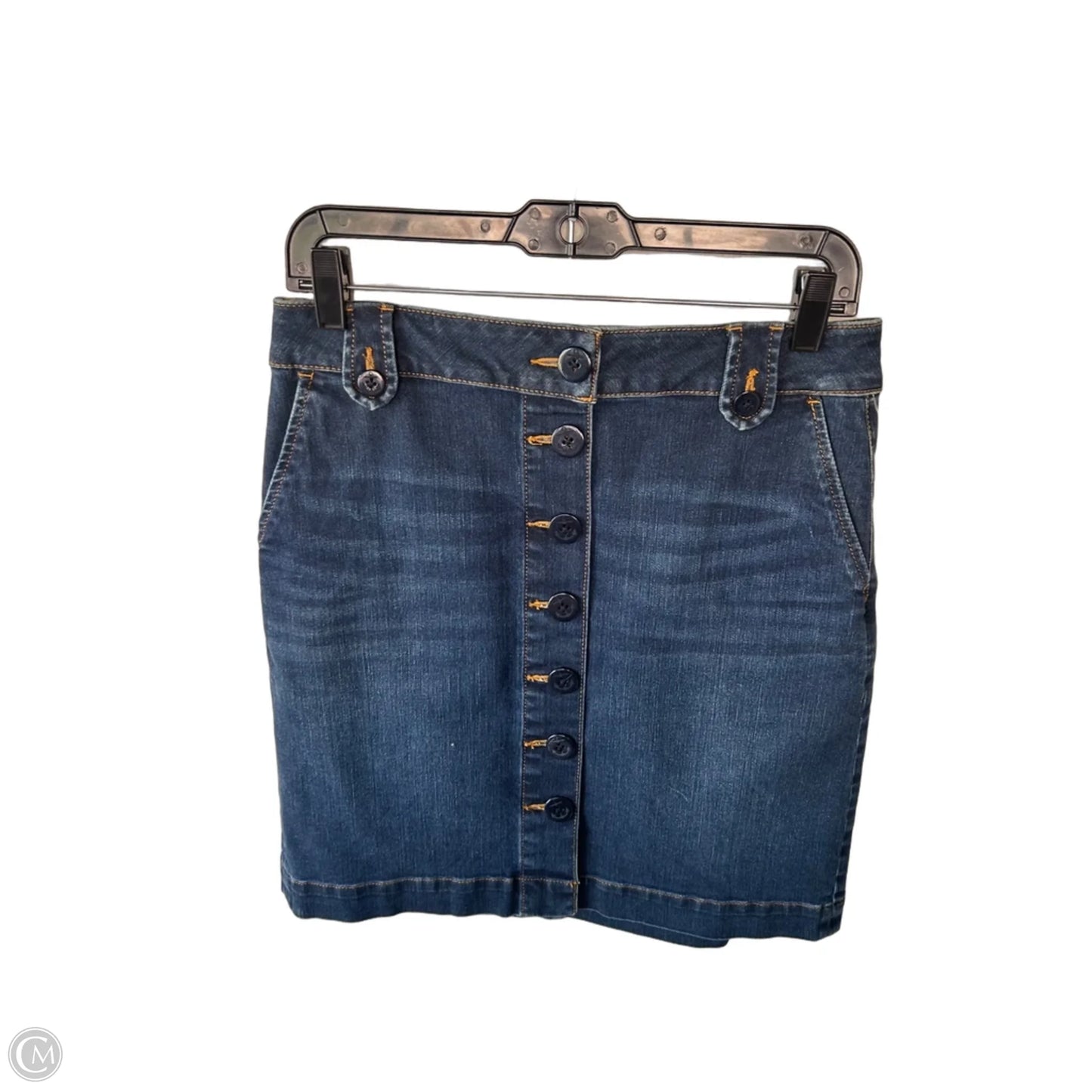 Skirt Mini & Short By Talbots In Blue Denim, Size: 4p