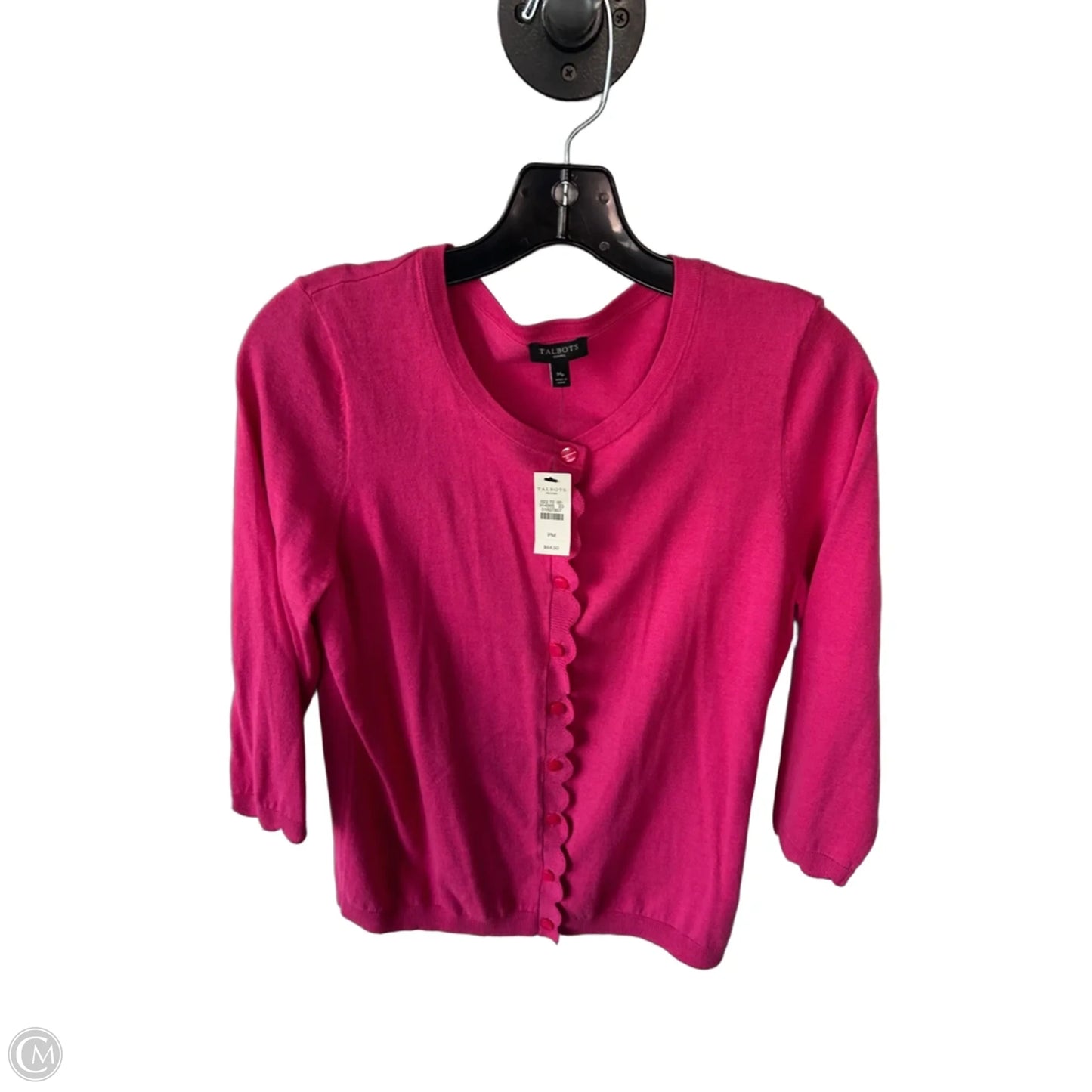 Sweater Cardigan By Talbots In Pink, Size: Mp