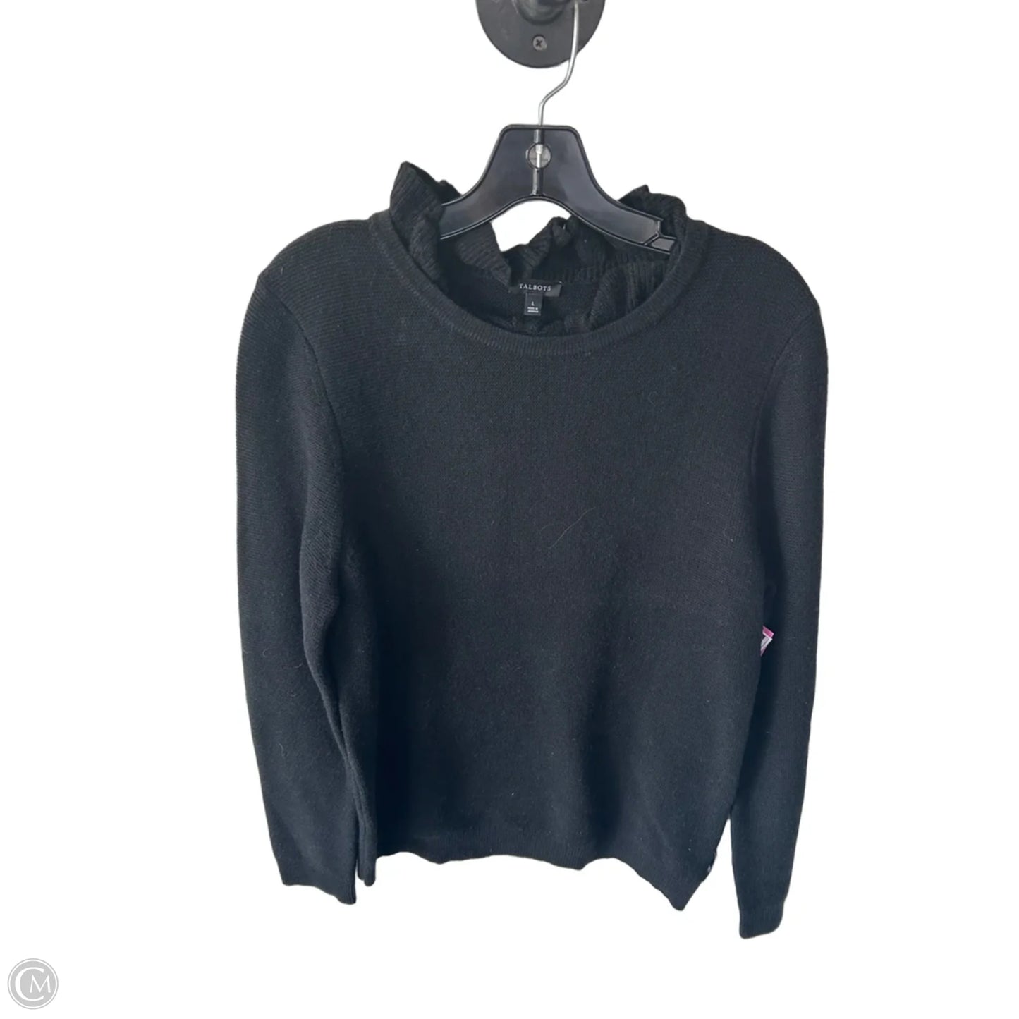 Sweater By Talbots In Black, Size: L