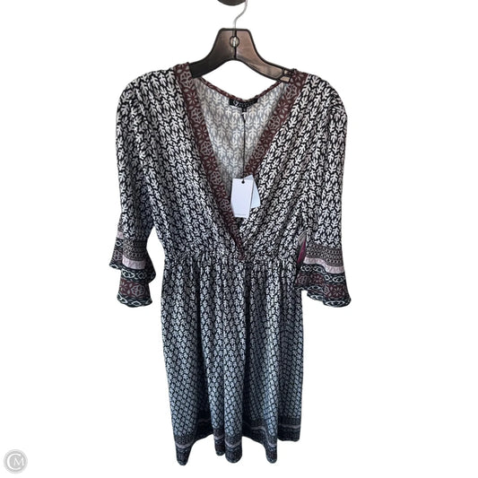 Dress Casual Midi By Clothes Mentor In Black & White, Size: S