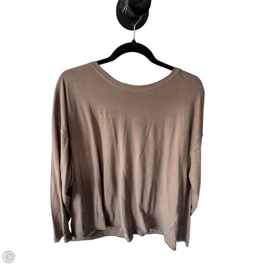 Top Long Sleeve Basic By We The Free In Brown, Size: M
