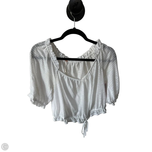 Top Short Sleeve By Free People In White, Size: M