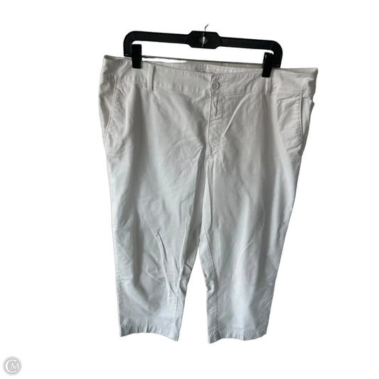 Pants Cropped By Loft In White, Size: 16