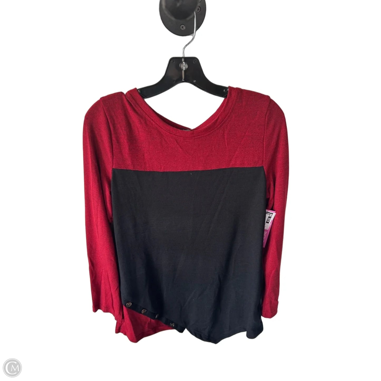 Sweater By Reborn In Black & Red, Size: L