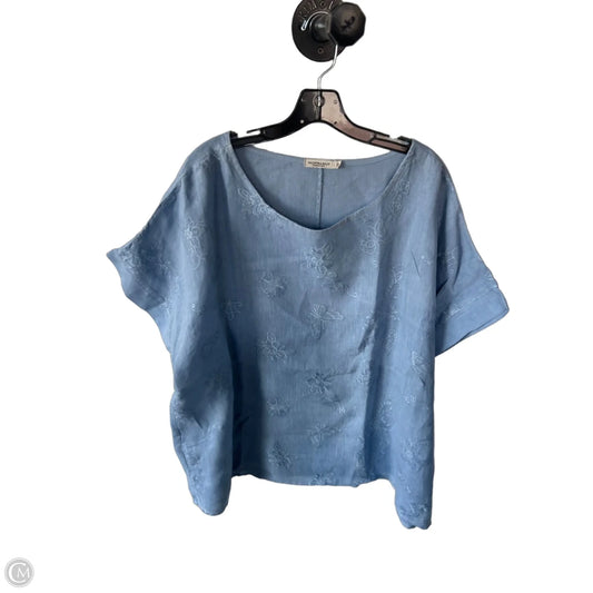 Top Short Sleeve By Cmc In Blue, Size: 3x