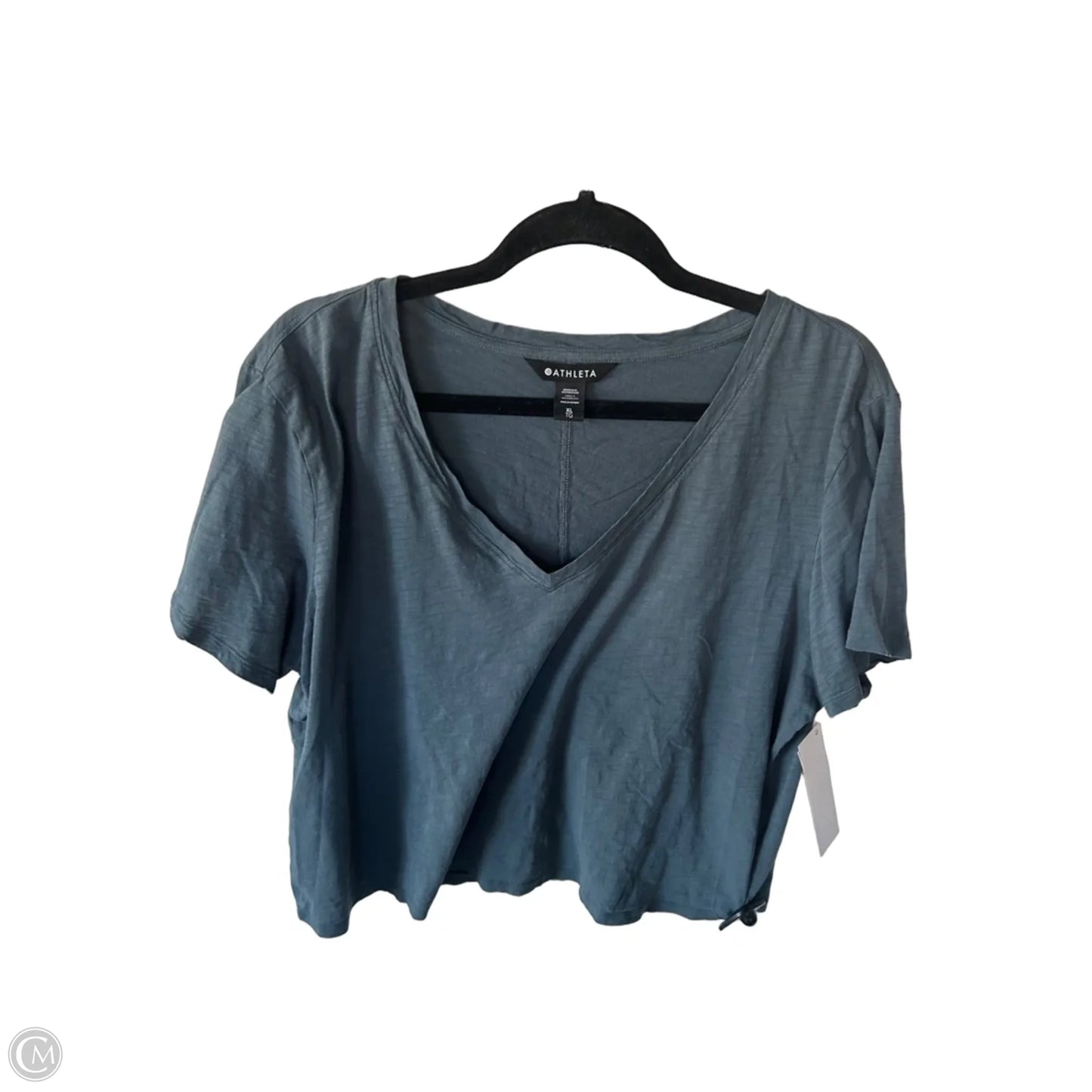 Athletic Top Short Sleeve By Athleta In Blue, Size: Xl