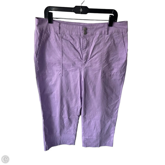 Pants Wide Leg By Loft In Purple, Size: 14