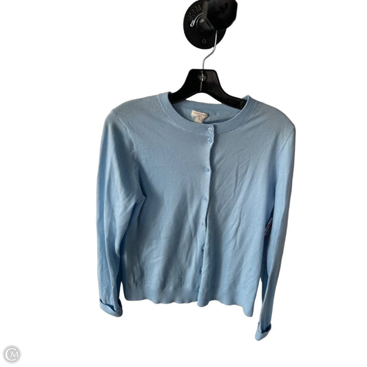 Sweater Cardigan By J. Crew In Blue, Size: M