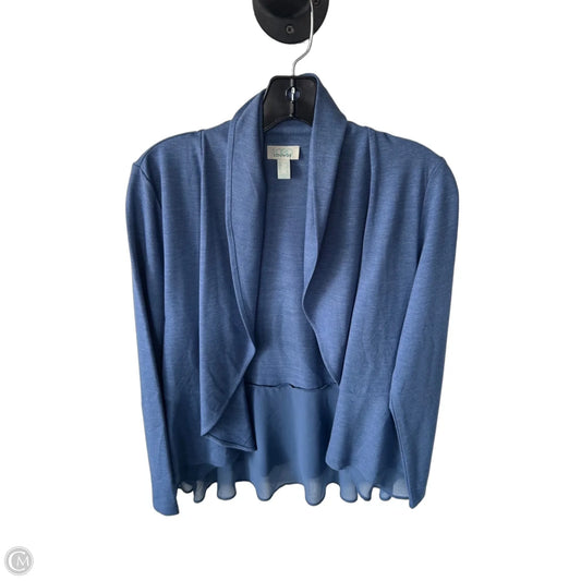 Cardigan By Logo In Blue, Size: Xs