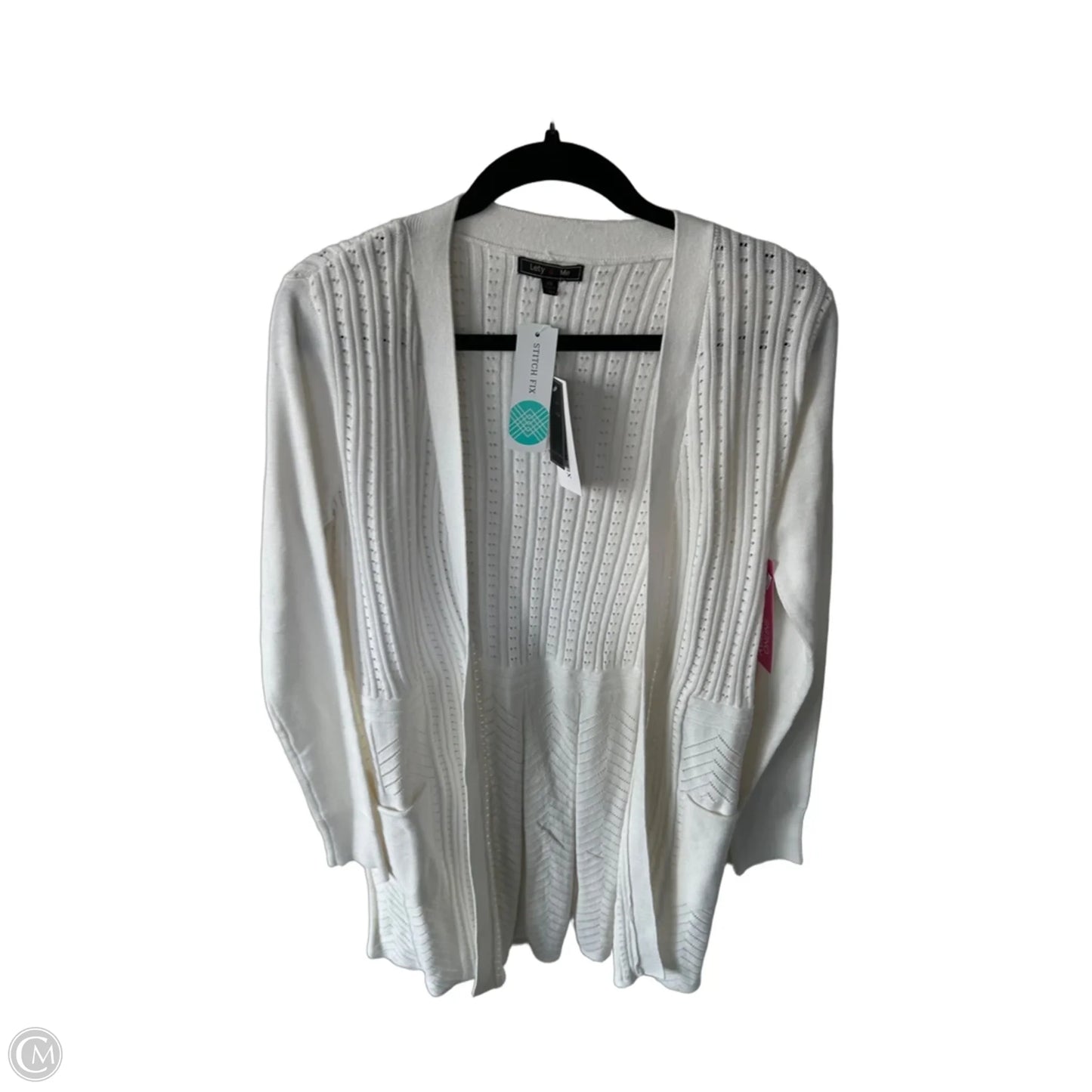 Sweater Cardigan By Clothes Mentor In White, Size: Xs