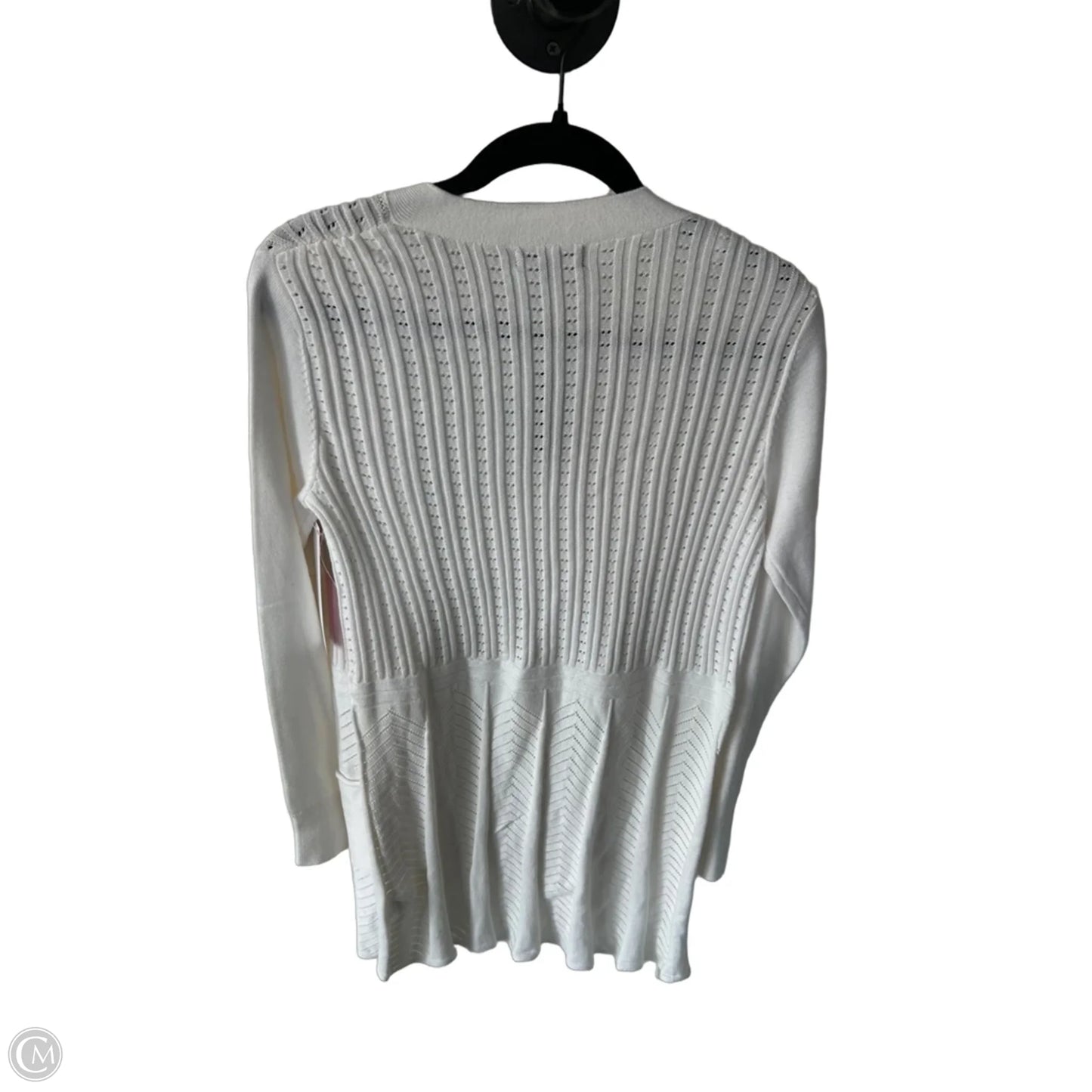 Sweater Cardigan By Clothes Mentor In White, Size: Xs