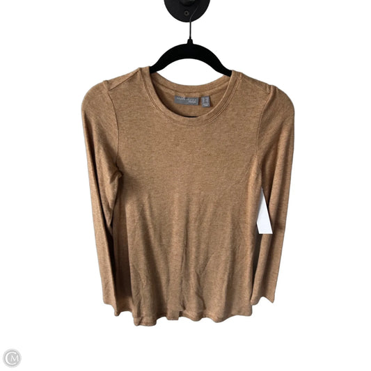 Sweater By Susan Graver In Tan, Size: Xxs