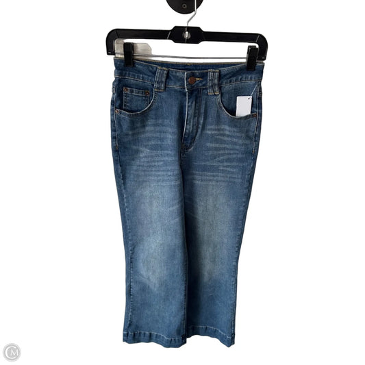 Jeans Flared By Commense In Blue Denim, Size: 4