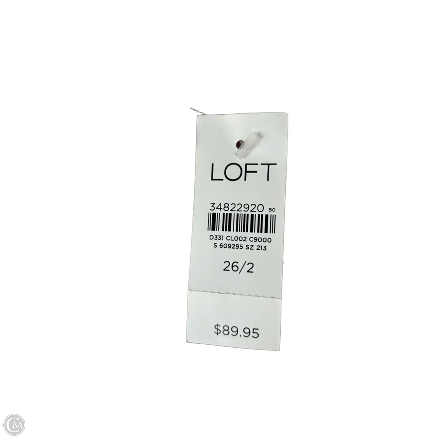 Jeans Wide Leg By Loft In White Denim, Size: 2