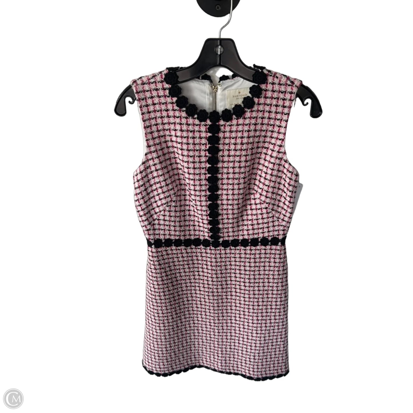 Dress Designer By Kate Spade In Pink & White, Size: S