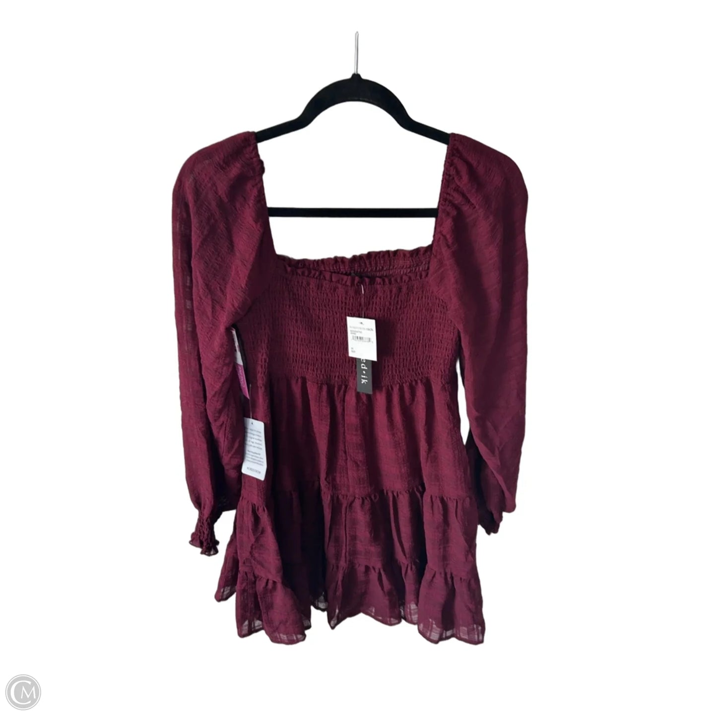 Dress Casual Short By Clothes Mentor In Maroon, Size: M
