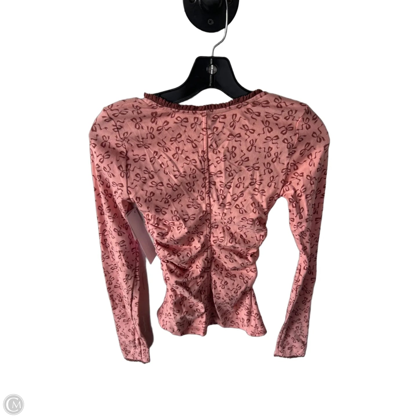 Top Long Sleeve By Maeve In Pink, Size: Xxs