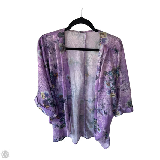 Kimono By Clothes Mentor In Purple, Size: S