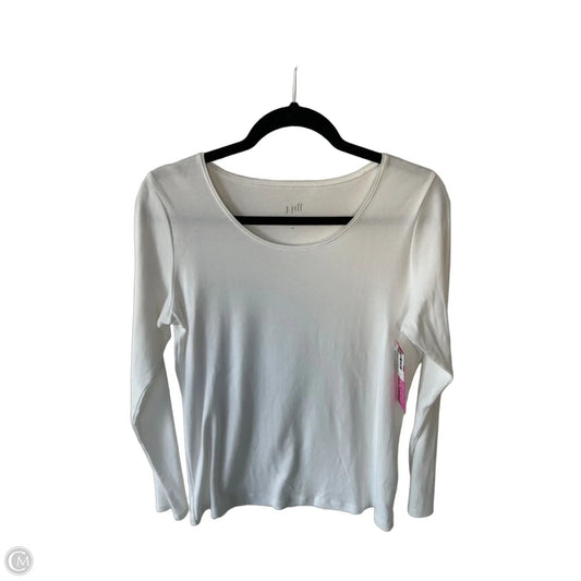 Top Long Sleeve Basic By J. Jill In White, Size: M