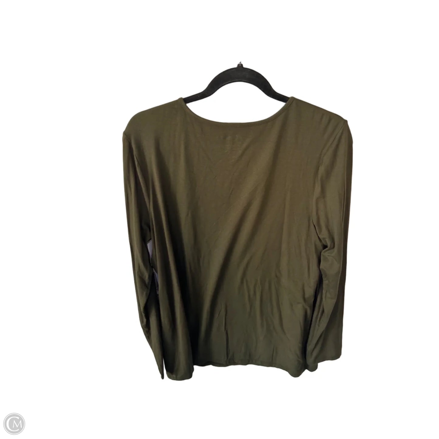 Top Long Sleeve Basic By Chicos In Green, Size: L