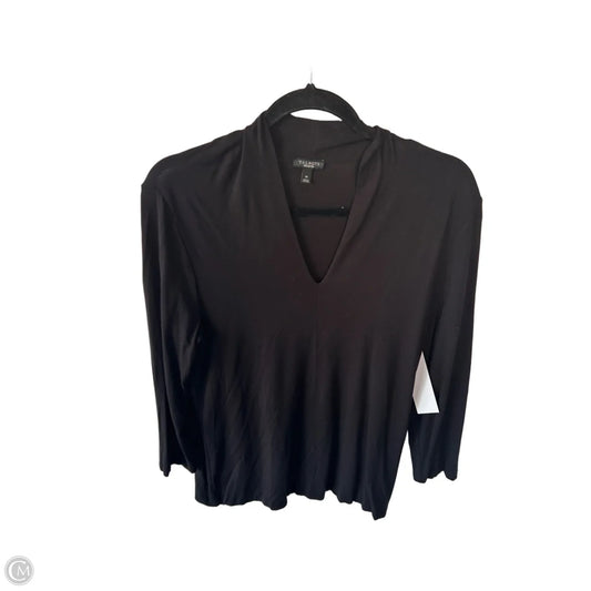 Top 3/4 Sleeve By Talbots In Black, Size: M